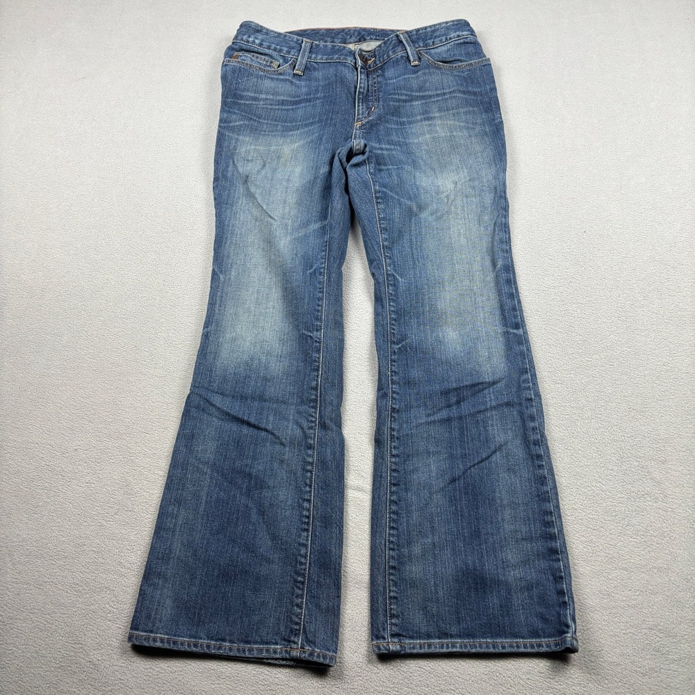 Eddie Bauer Curvy Bootcut Jeans Womens Size 8S Medium Wash Blue Stretch Denim